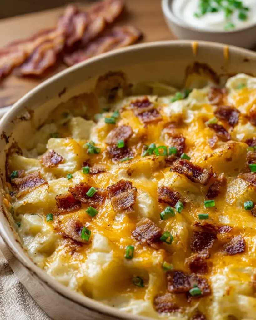 Loaded Potato Casserole with Bacon