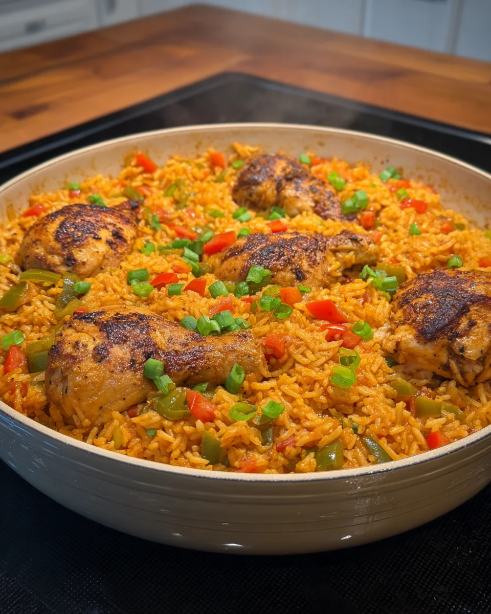 One Pot Cajun Chicken and Rice One