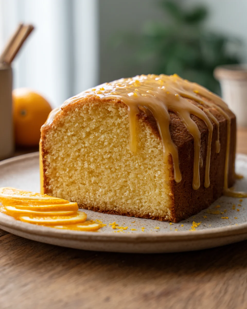 Orange Glazed Pound Cake