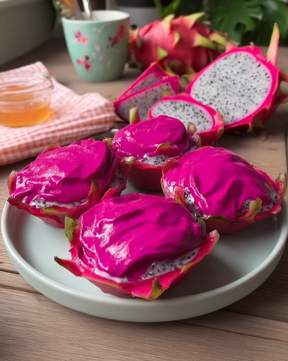 Pink Dragon Fruit Sorbet Recipe Pink