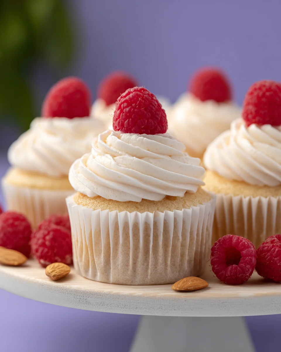Raspberry Almond Cupcakes Raspberry