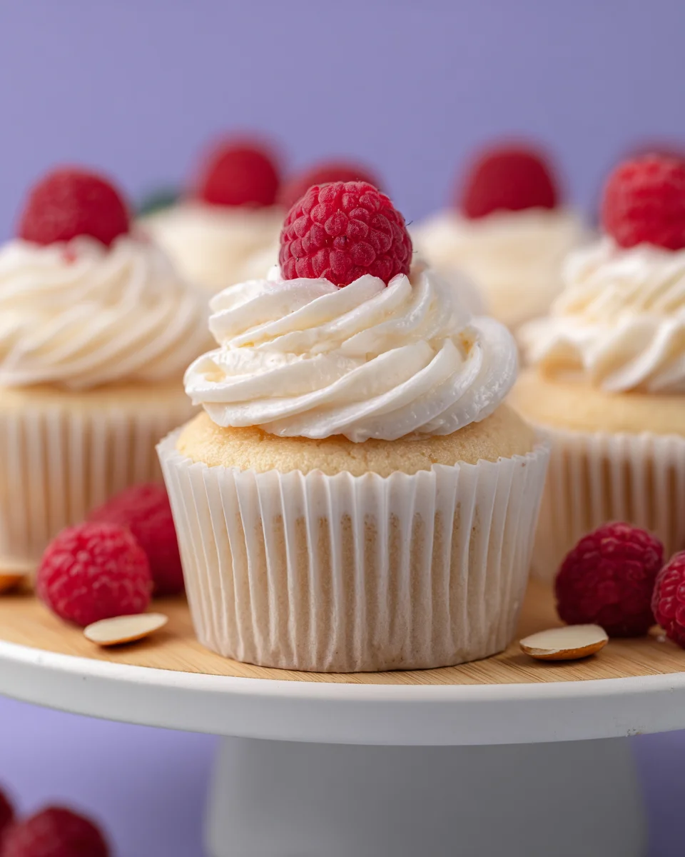 Raspberry Almond Cupcakes Raspberry