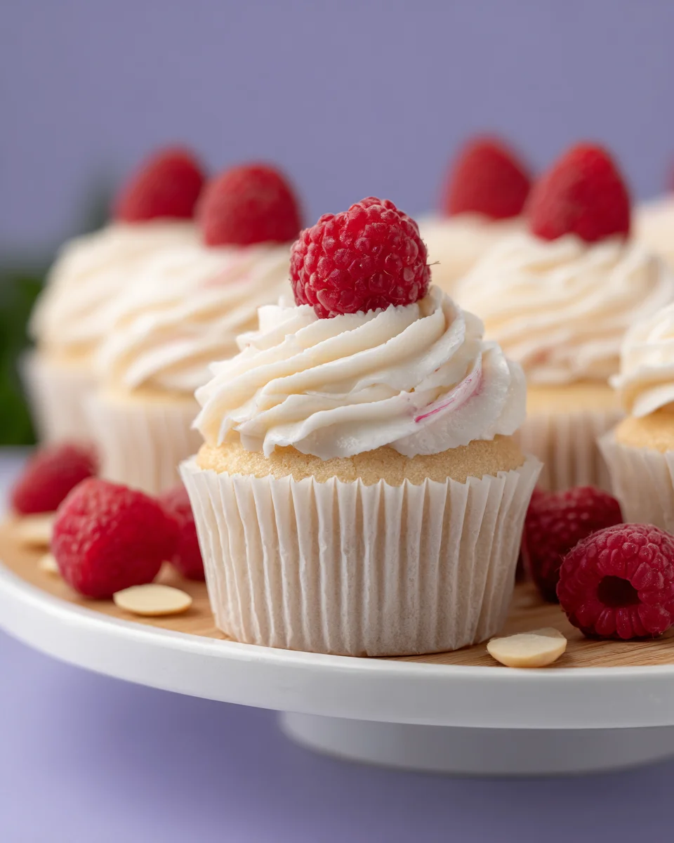 Raspberry Almond Cupcakes Raspberry
