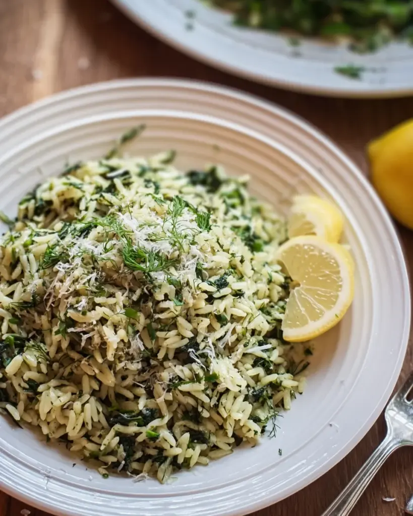 Spanakorizo (Greek Spinach Rice)