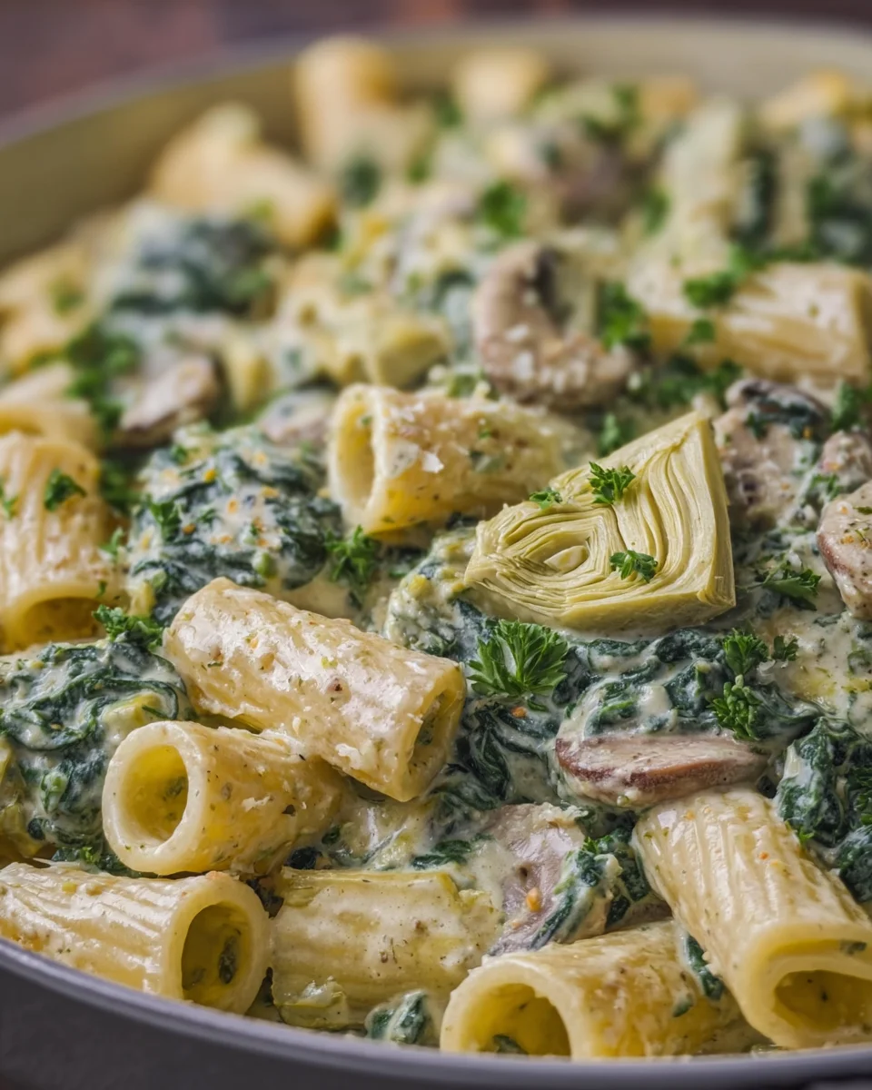 Spinach Artichoke Pasta Recipe Spinach
