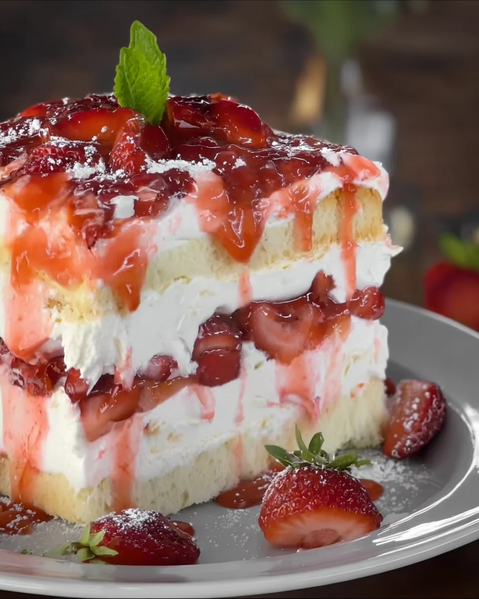 Strawberry Icebox Shortcake Strawberry