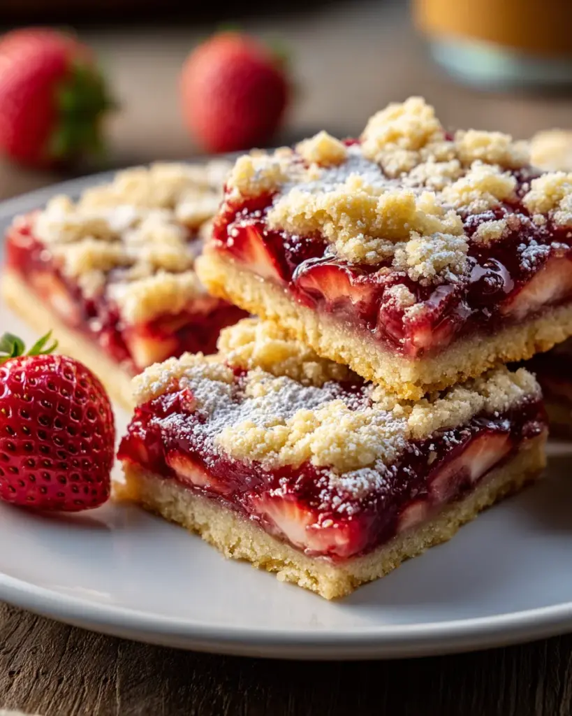 Strawberry Shortbread Bars