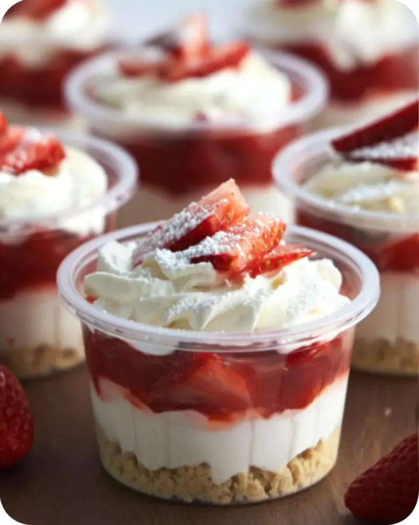 Strawberry Shortcake Dessert Cups
