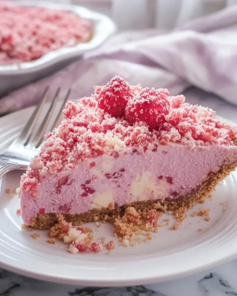Strawberry Shortcake Freezer Pie