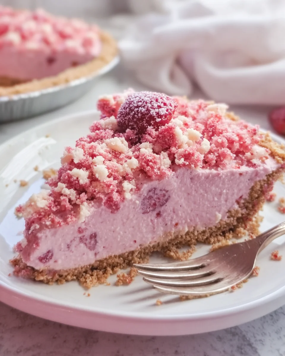 Strawberry Shortcake Freezer Pie Strawberry