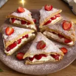 Strawberry and Whipped Cream Puff Pastry Delights