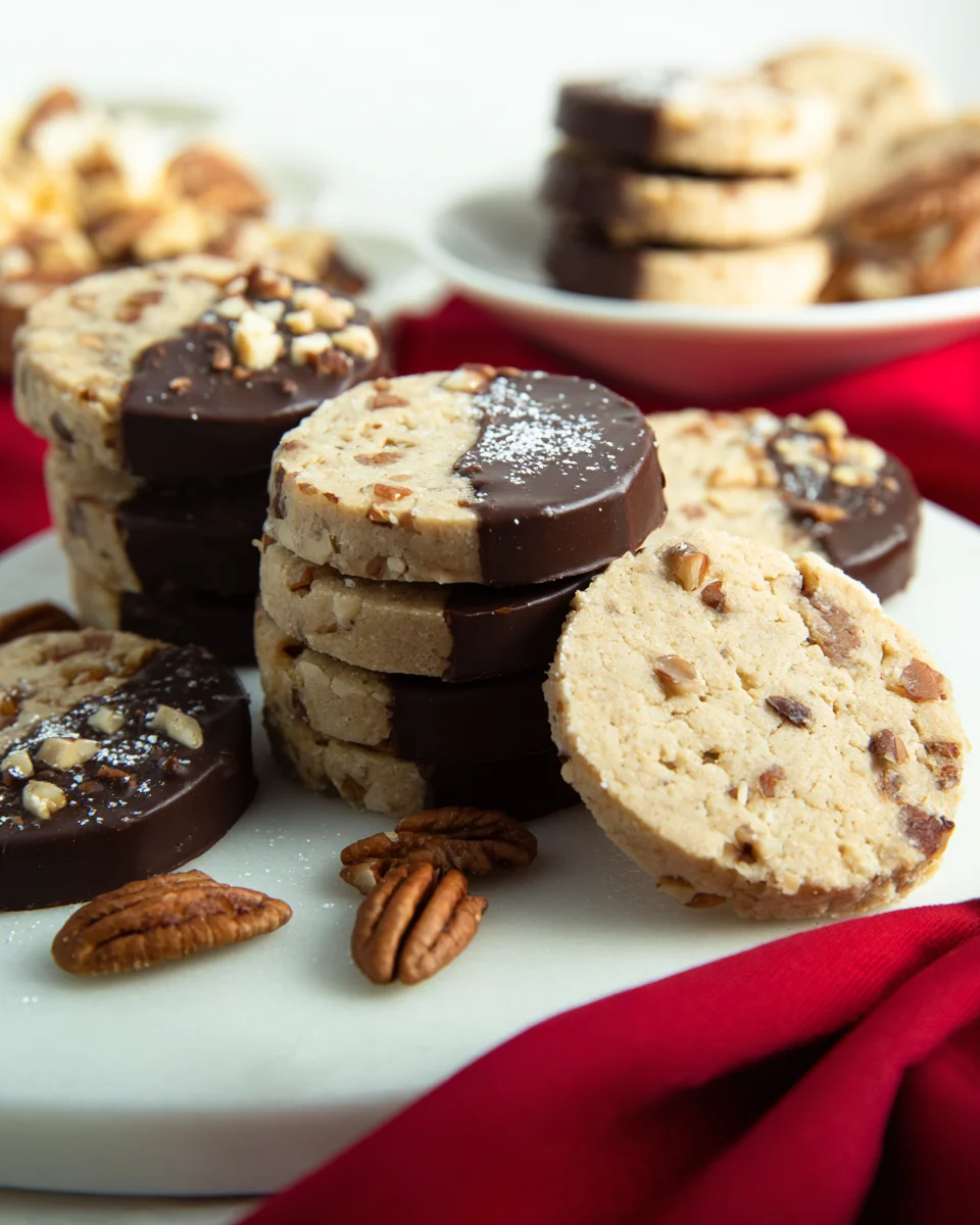 Toffee Pecan Shortbread Cookies Toffee