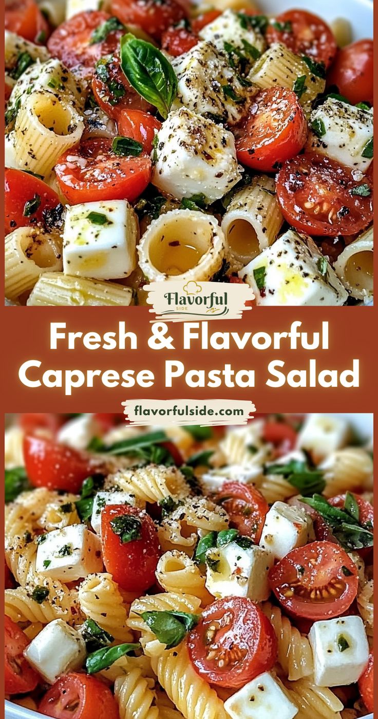 Caprese Pasta Salad Pinterest Hidden Image