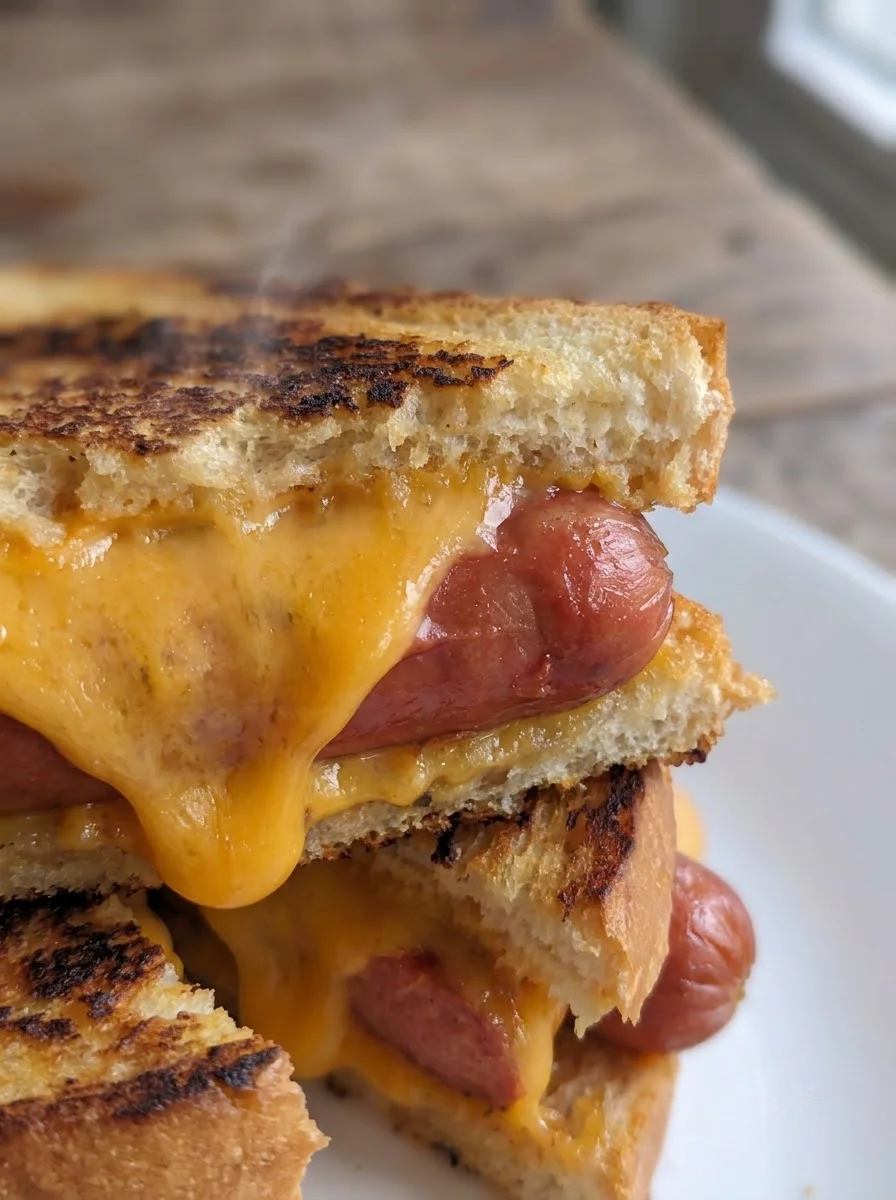 Air Fryer Grilled Cheese Hot Dog Air