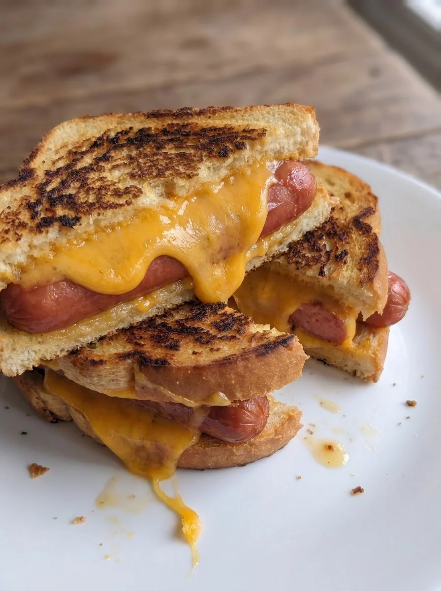 Air Fryer Grilled Cheese Hot Dog Air
