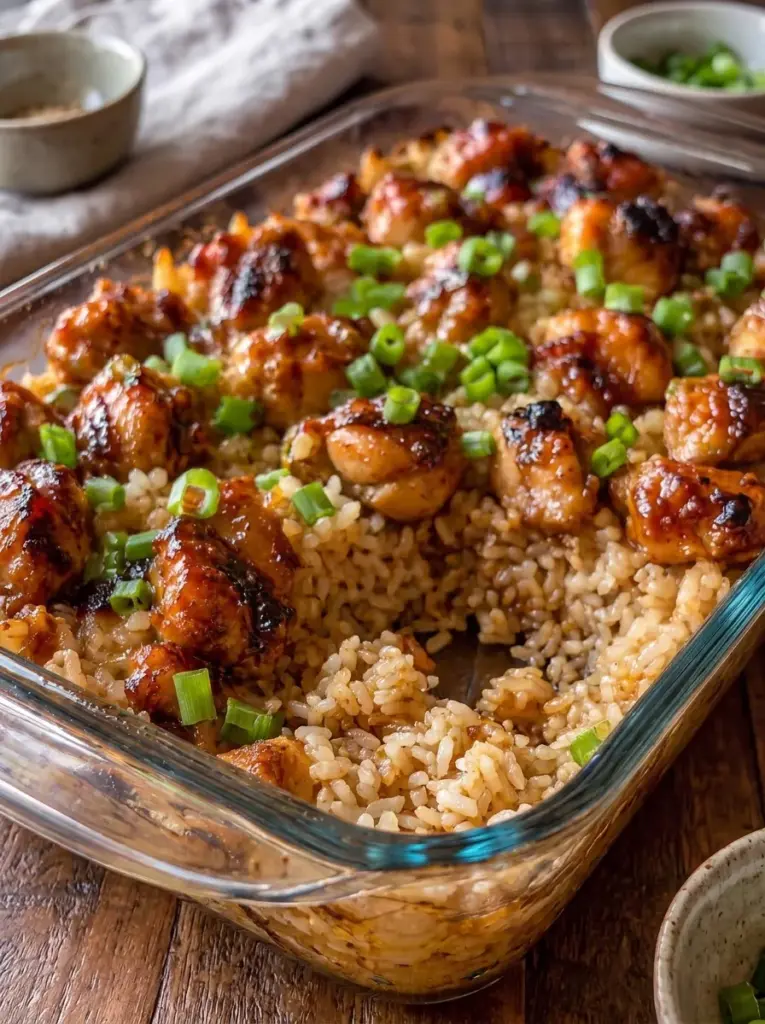 Baked Teriyaki Chicken and Rice