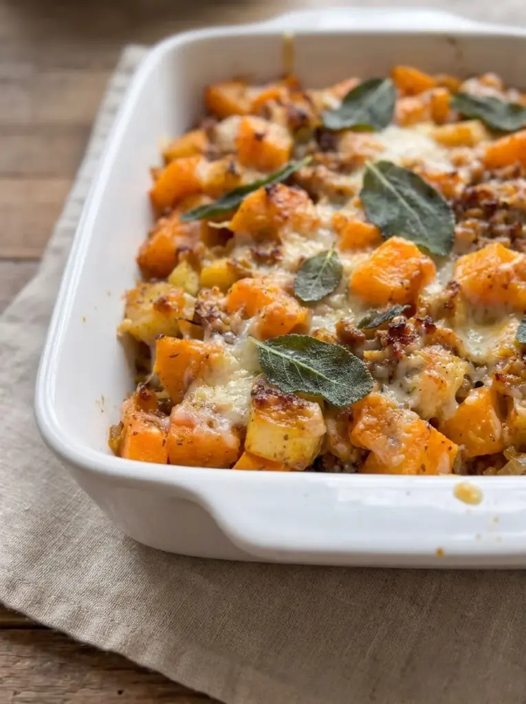 Butternut Squash Sausage Bake