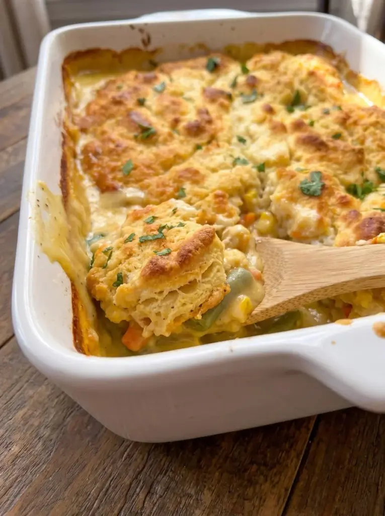 Chicken Cobbler with Cheddar Bay Bis