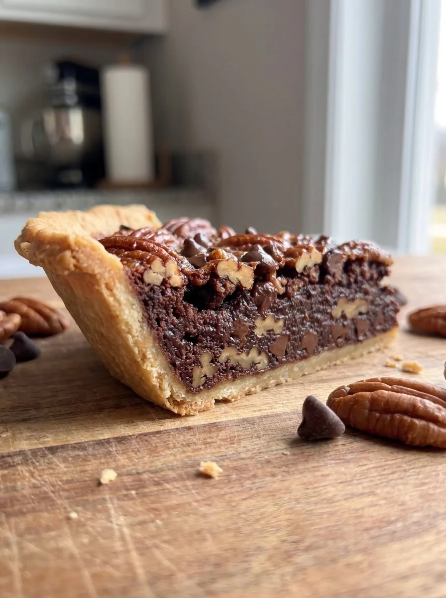 Chocolate Pecan Pie Slice