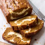 Cream Cheese Swirl Pumpkin Bread