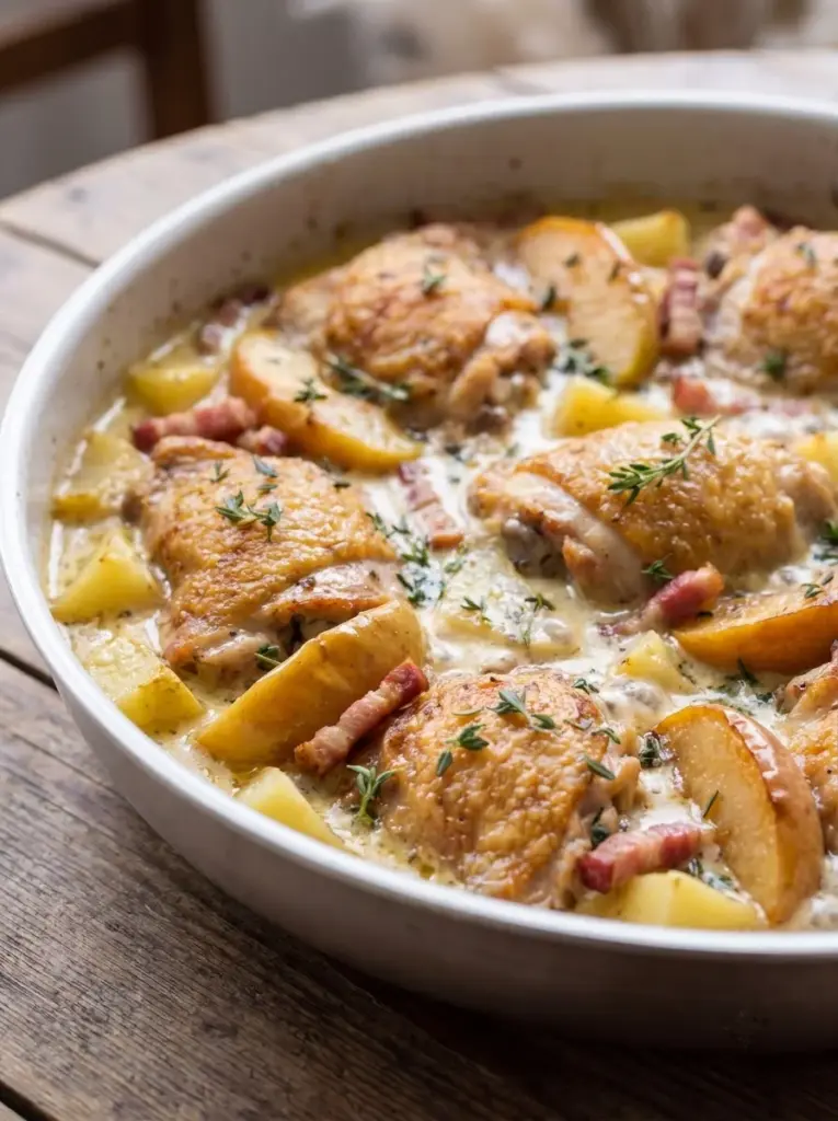 French Chicken Casserole a la Normande