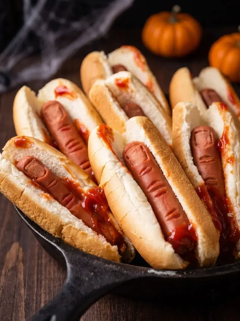 Halloween Hot Dog Fingers