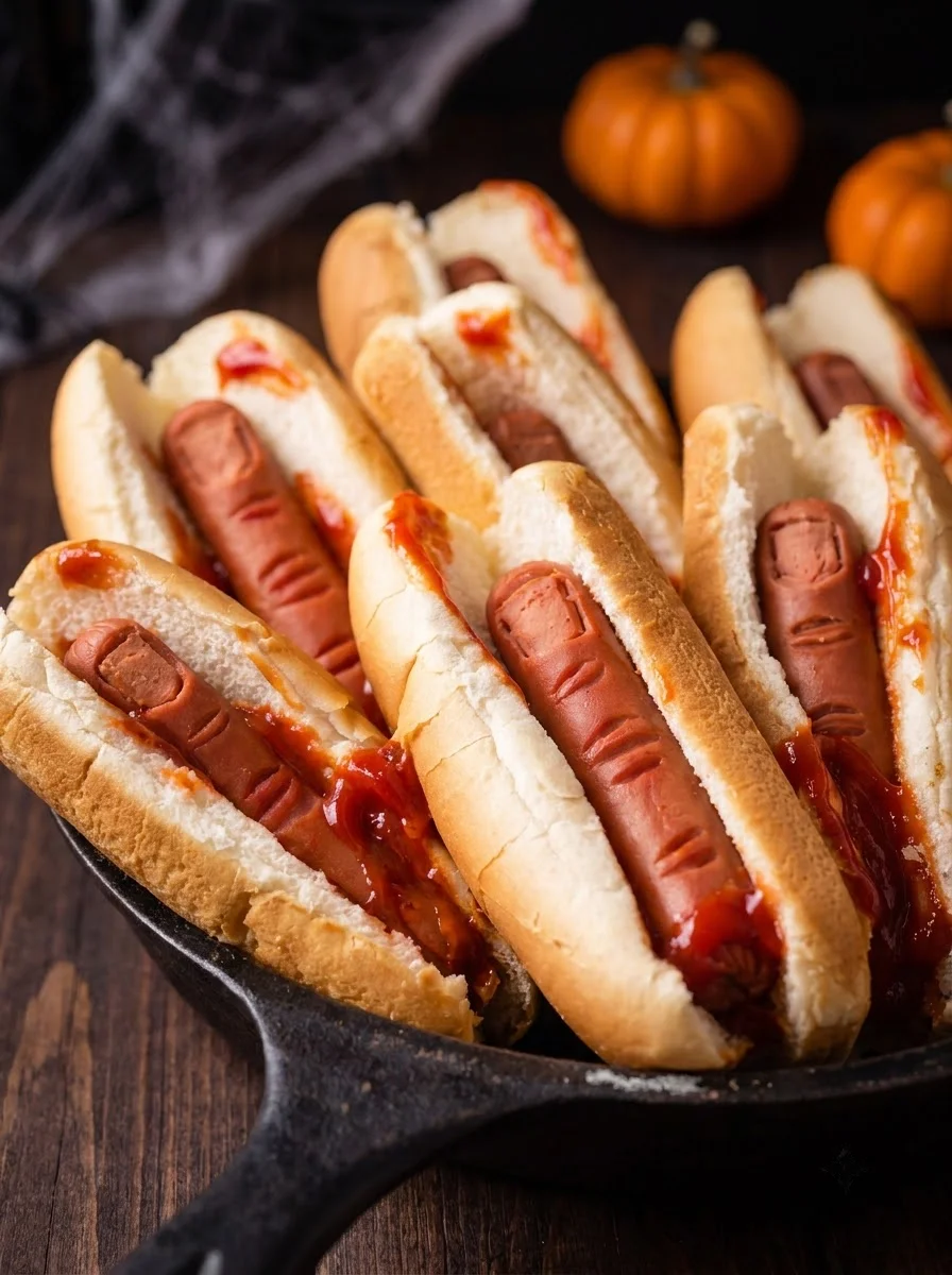 Halloween Hot Dog Fingers