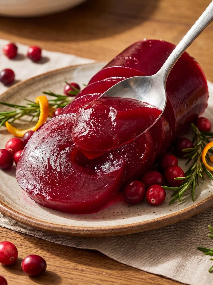 Homemade Jellied Cranberry Sauce Homemade