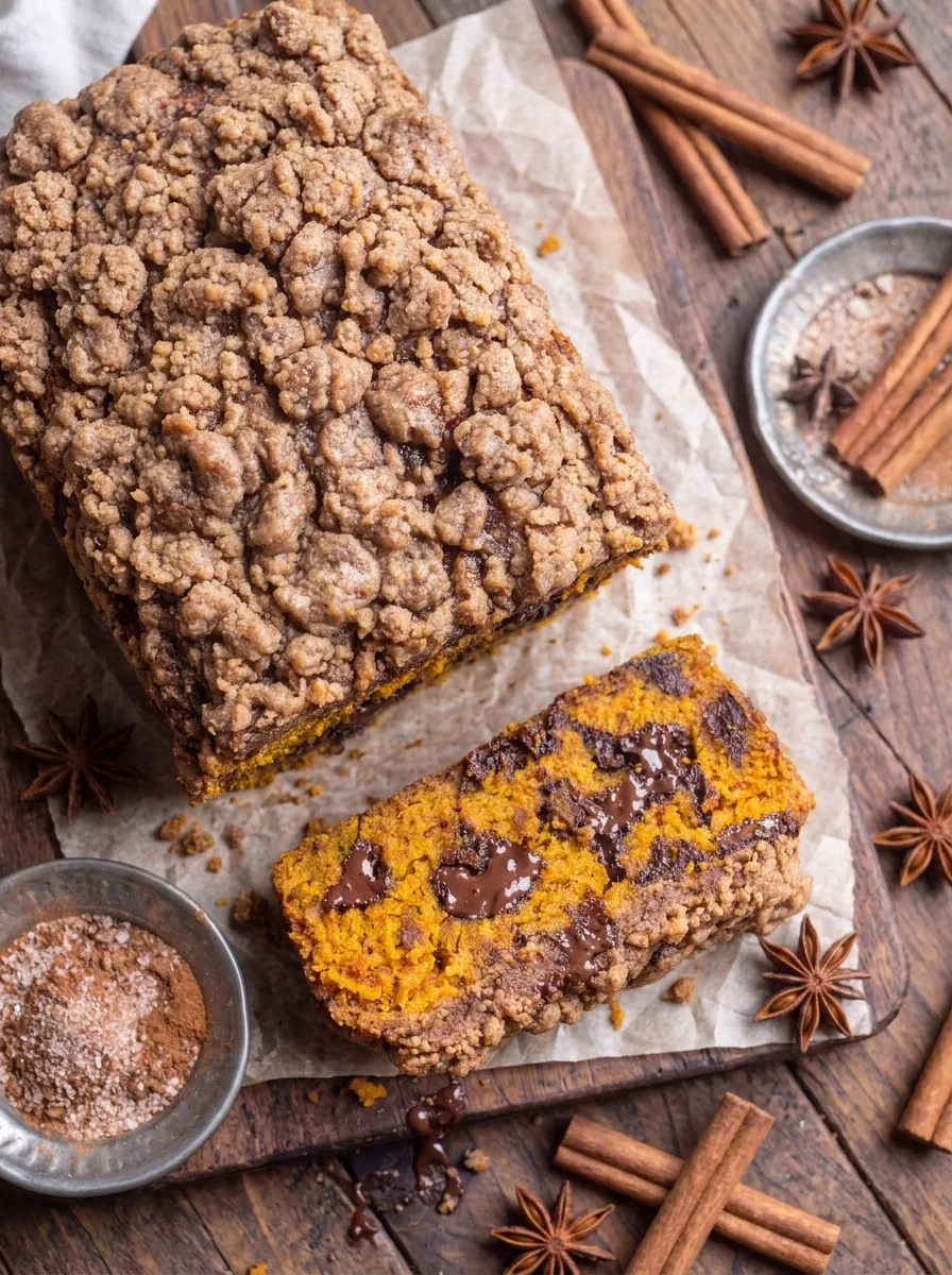 Pumpkin Chocolate Chip Streusel Bread Pumpkin