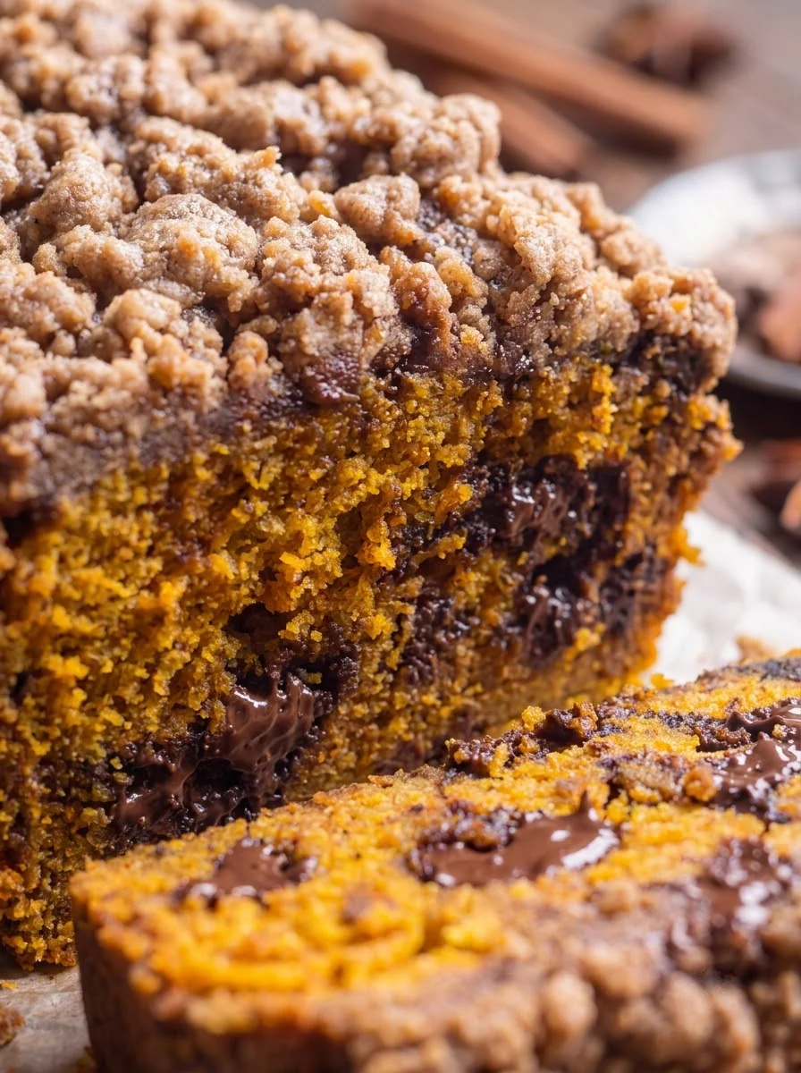 Pumpkin Chocolate Chip Streusel Bread Pumpkin