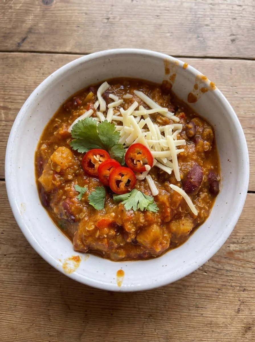 Slow Cooker Pumpkin Quinoa Chili Slow