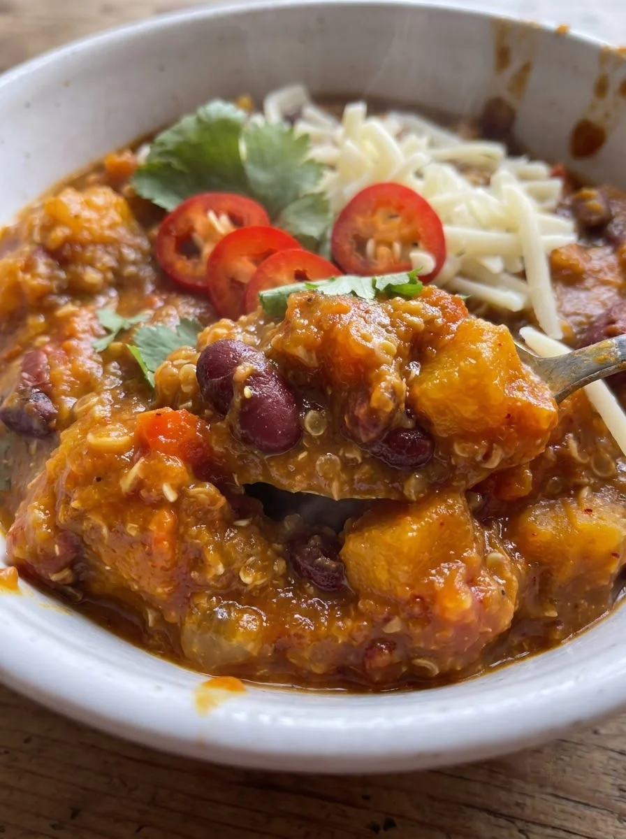 Slow Cooker Pumpkin Quinoa Chili Slow
