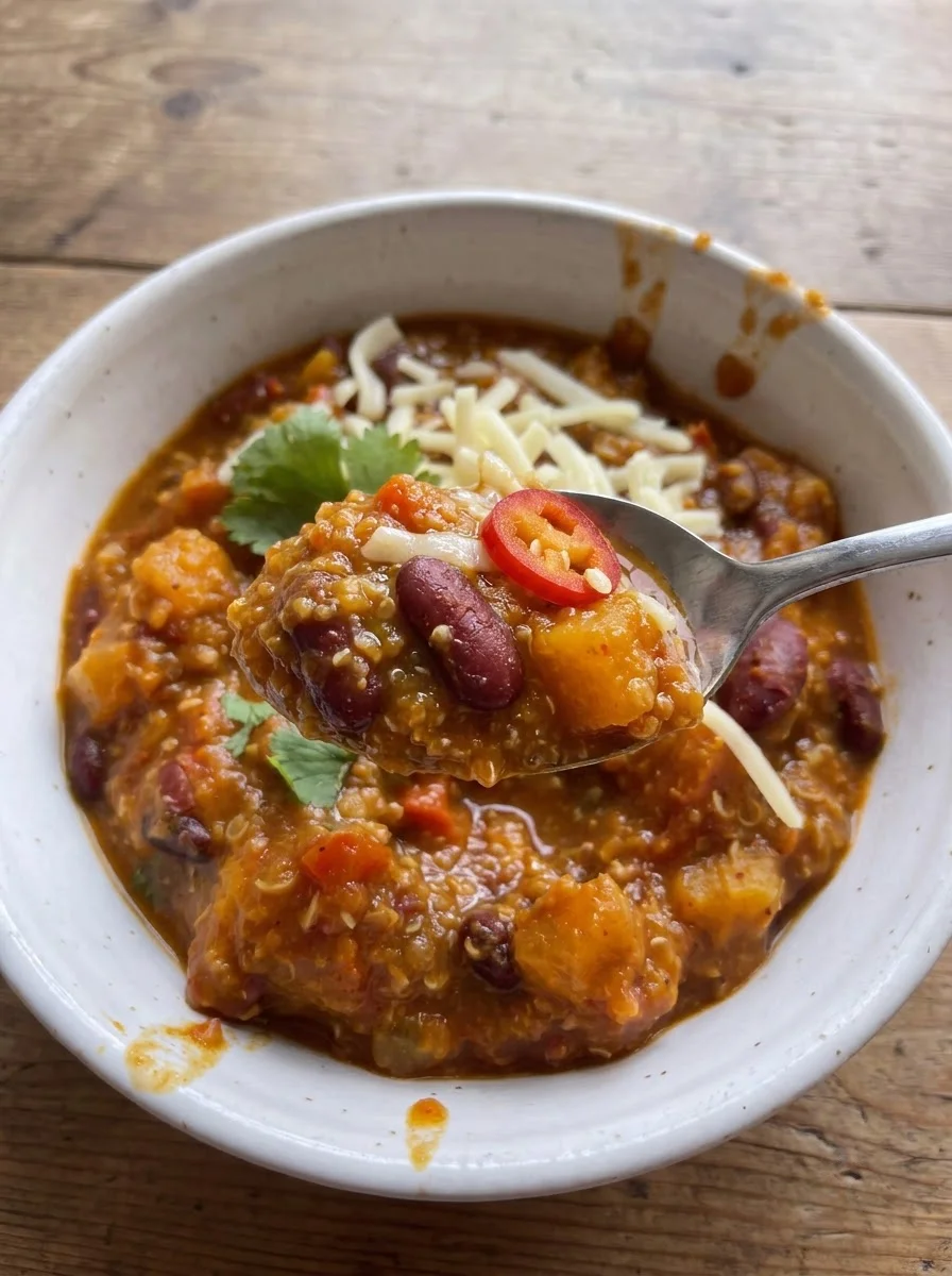 Slow Cooker Pumpkin Quinoa Chili Slow
