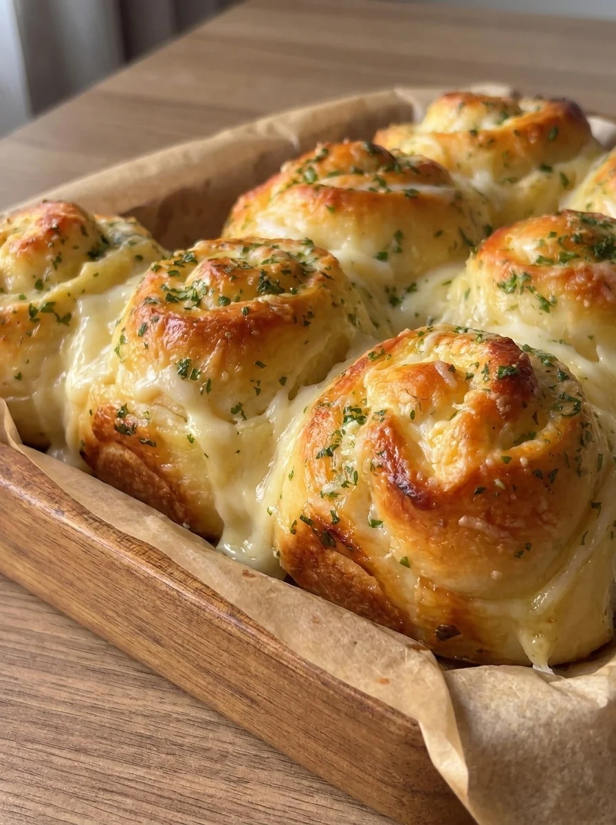 Buttery cheese Garlic Rolls, everyone will love them!