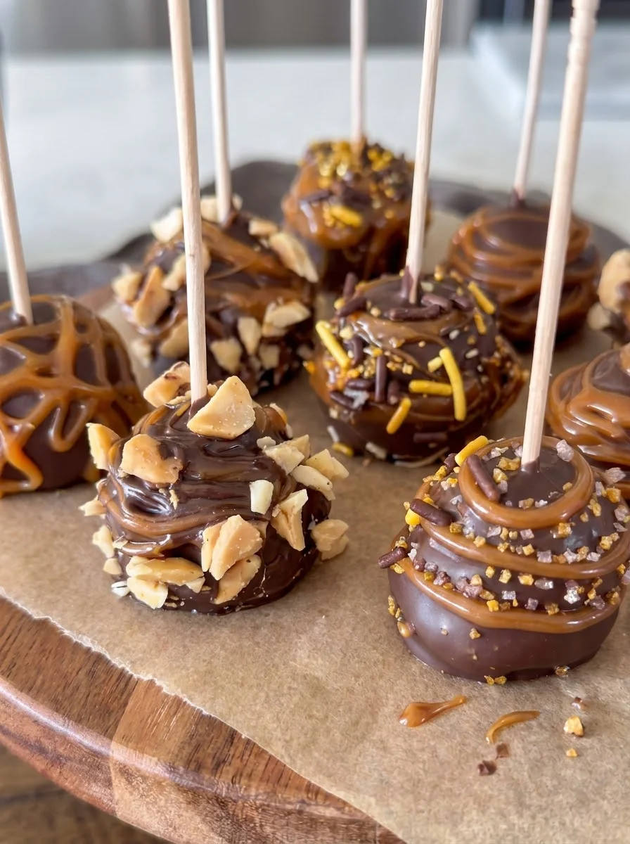 Caramel Apple Pops