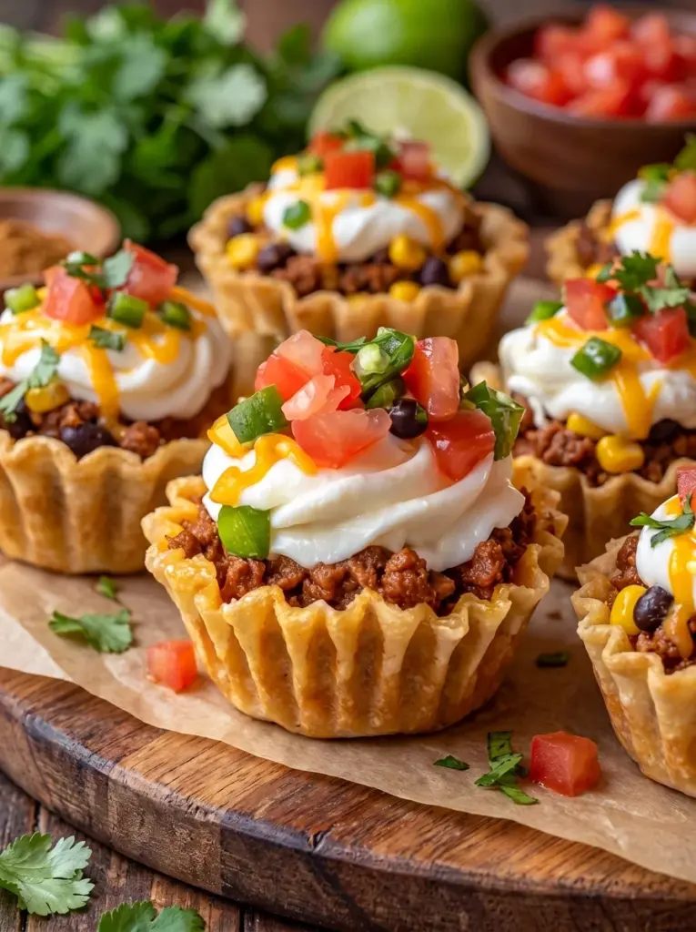 Cheesy Taco Cupcakes