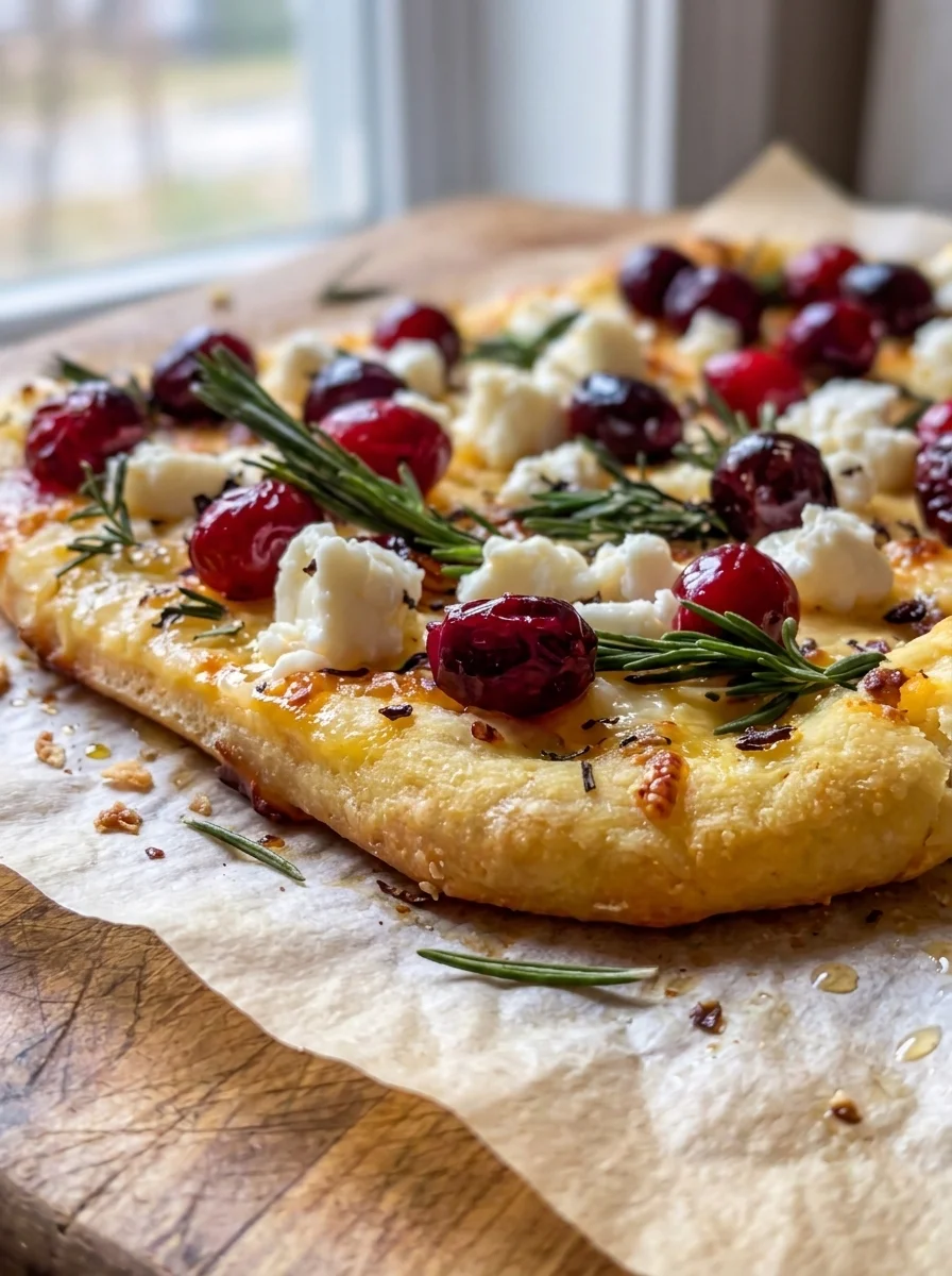 Cranberry Goat Cheese Flatbread