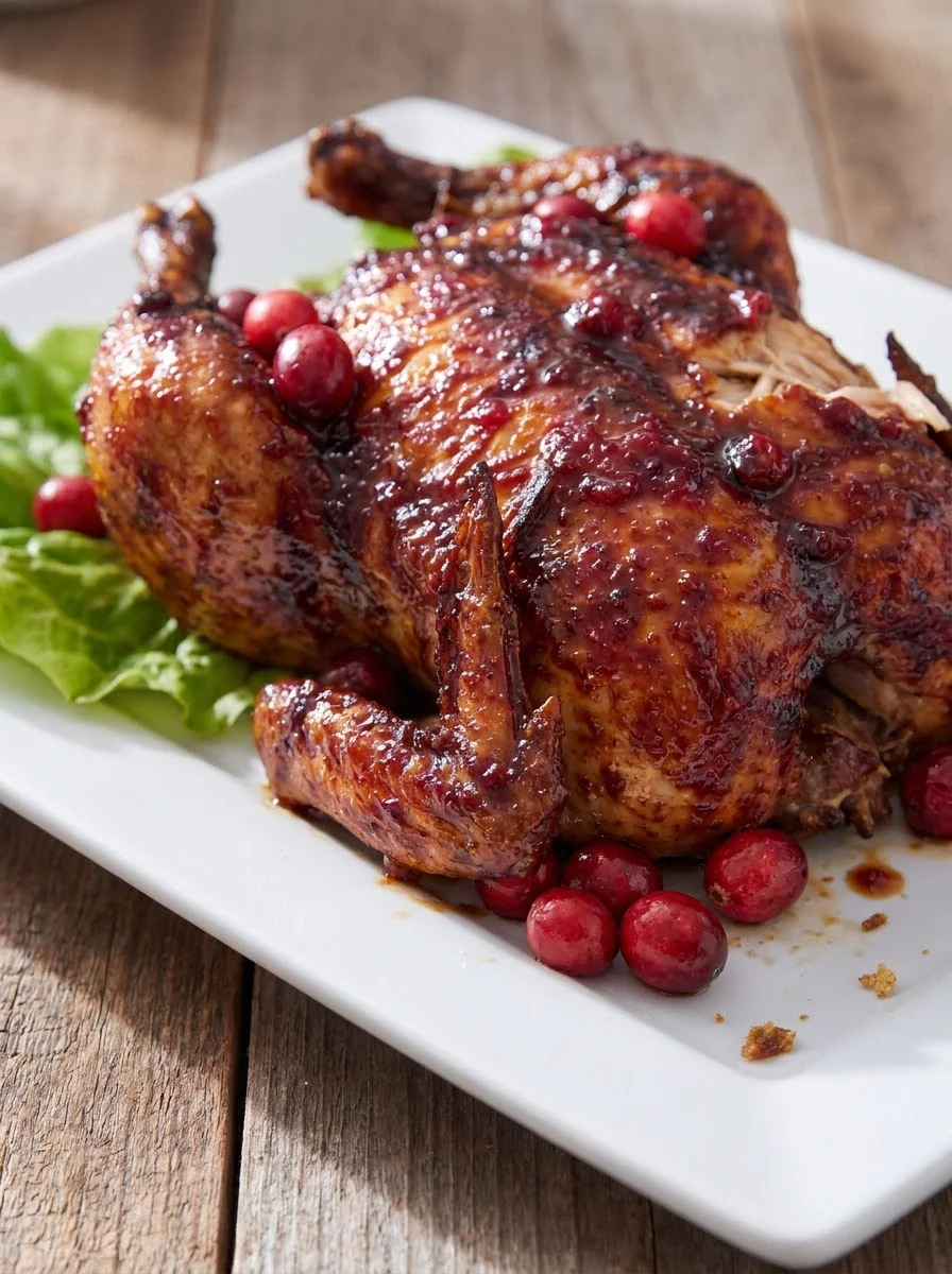 Cranberry Maple Roast Chicken