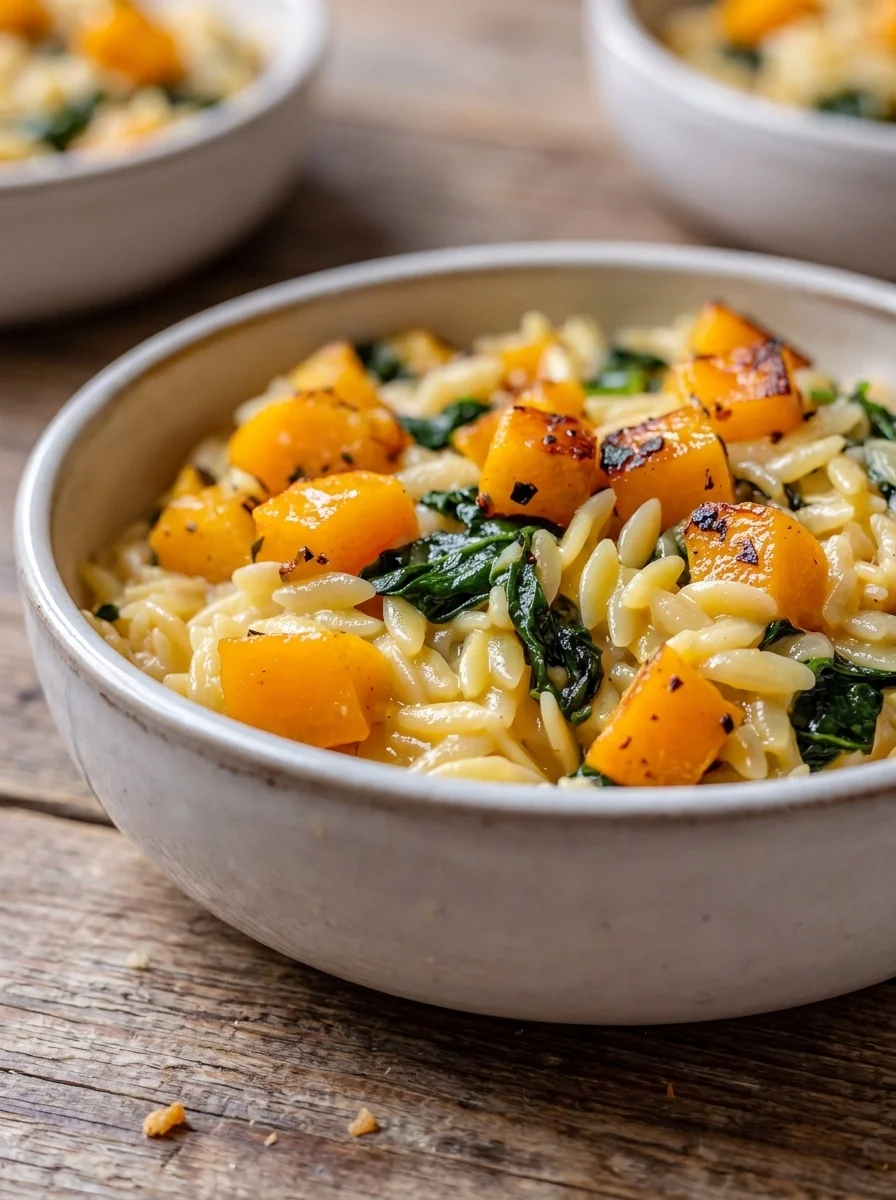 Creamy Orzo with Roasted Butternut Squash