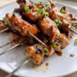 Honey Garlic Asian Chicken Kabobs