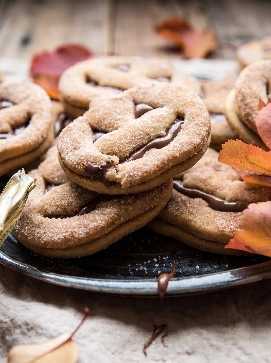 Jack-o'-lantern Churro Cookies