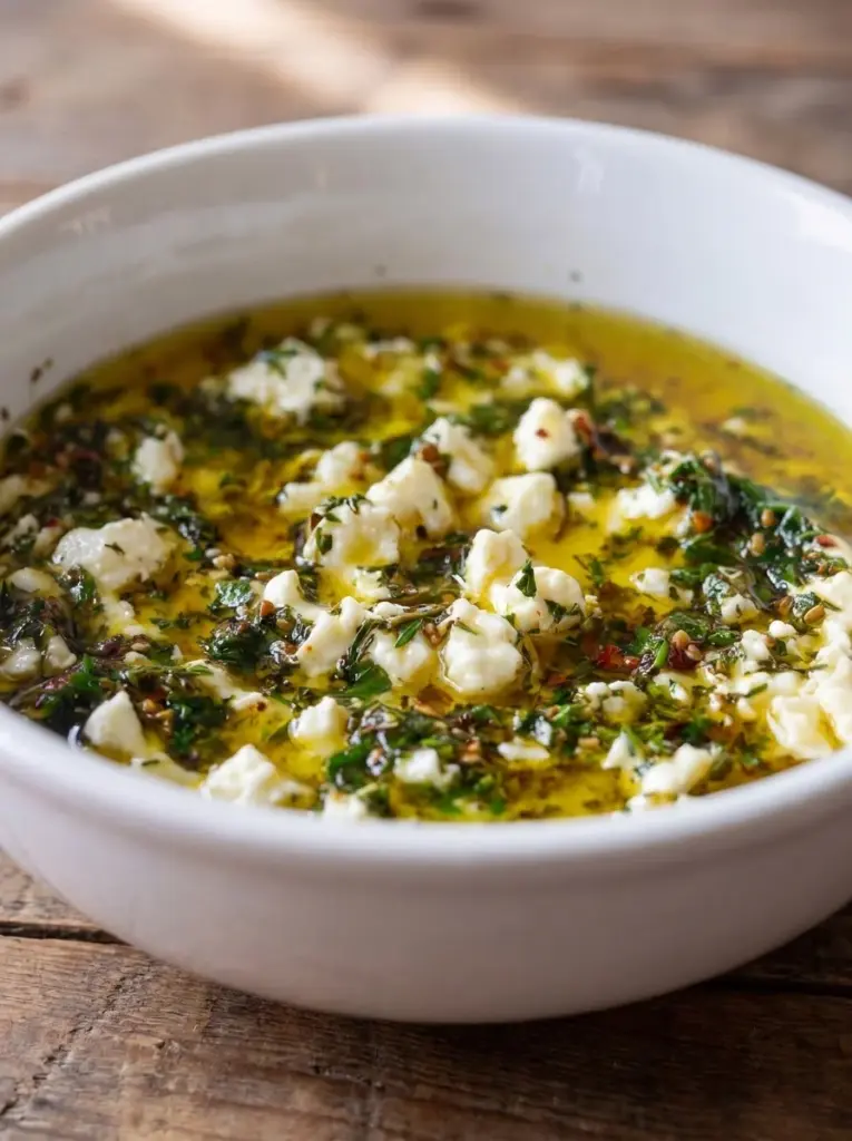 Mediterranean Feta Dipping Oil
