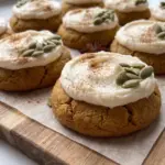 Pumpkin Cookies with Cream Cheese Frosting