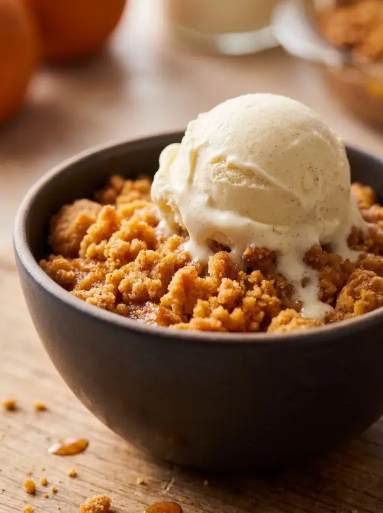 Pumpkin Pie Crisp with Cinnamon Streusel