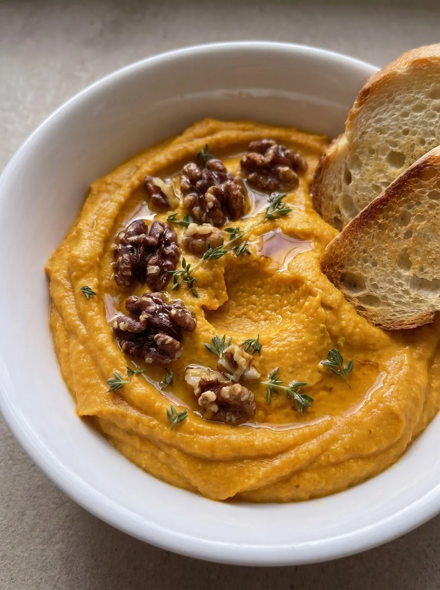 Pumpkin Whipped Feta with Honey Th Pumpkin