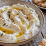 Whipped Feta and Ricotta Dip with Roasted Garlic